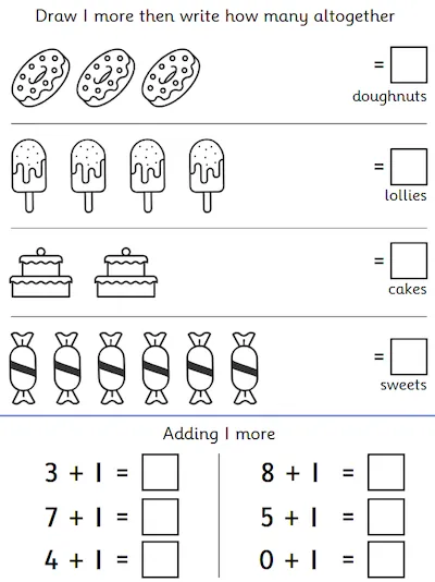 Adding One More within 10