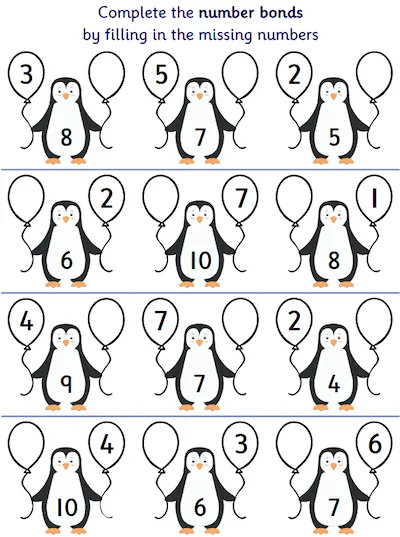 Complete the Number Bonds