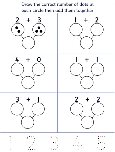 Adding Numbers within 5
