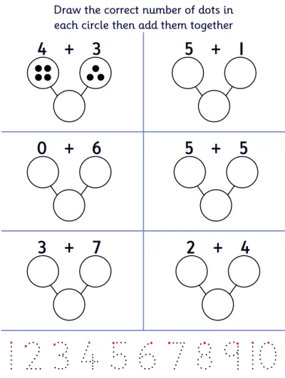 Adding Numbers within 10