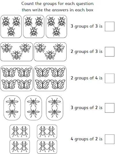 Further Multiplication with Pictorial Representation, Minibeasts