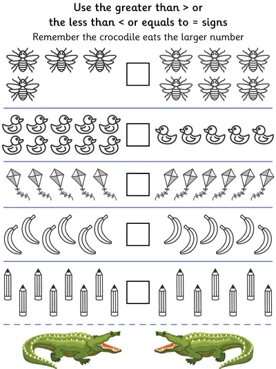 Counting and Comparing Objects within 10