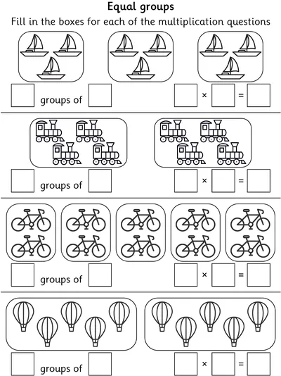 Recognising Groups in Early Multiplication, Transport