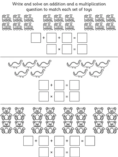Repeated Addition and Multiplication Problems