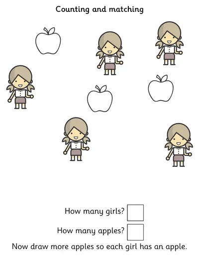 Counting Girls - One-to-One Correspondence