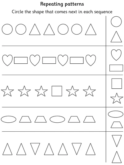 Recognise Repeating Patterns, Shapes