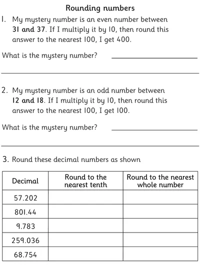 Rounding Whole Numbers and Decimals