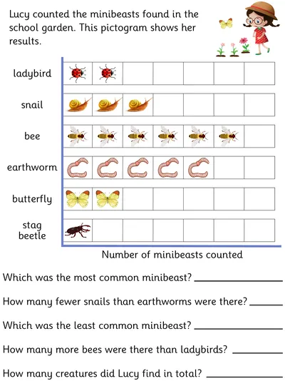 Interpreting a Pictogram, Minibeasts Theme
