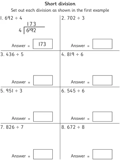 Dividing Three-Digit Numbers, Formal Method