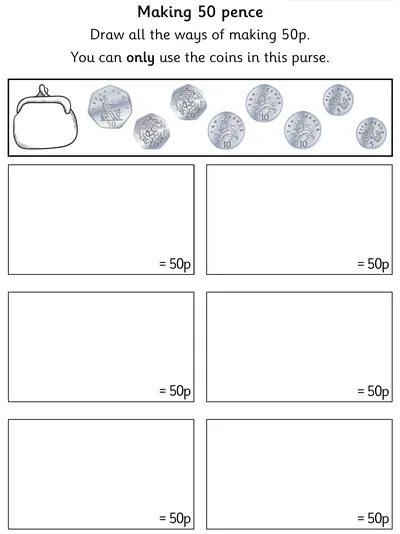Coins to Make 50p