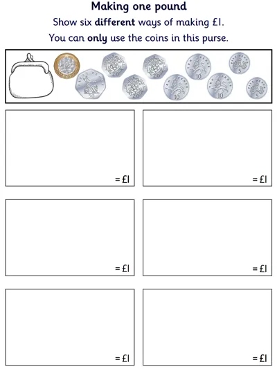 Coins to Make One Pound