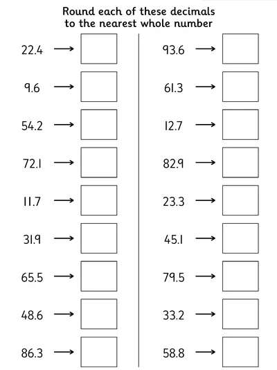 Rounding Decimal Numbers with 1 Decimal Place