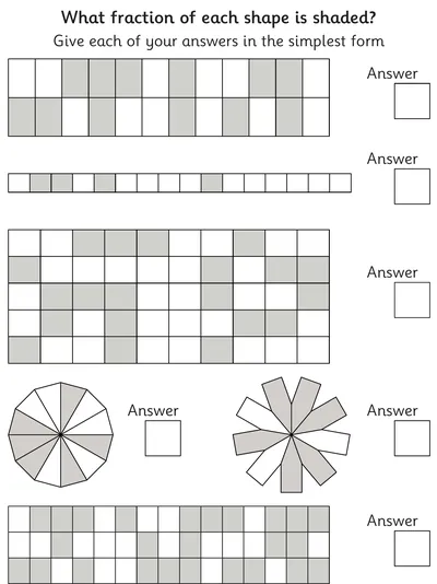 Recognise Fractions of Shapes