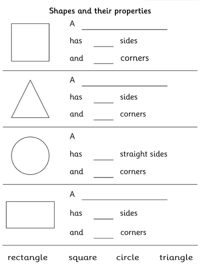 Understanding Properties of Simple 2D Shapes