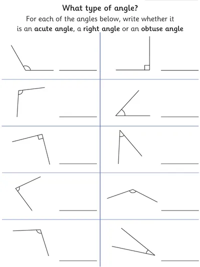 Name the Type of Angle