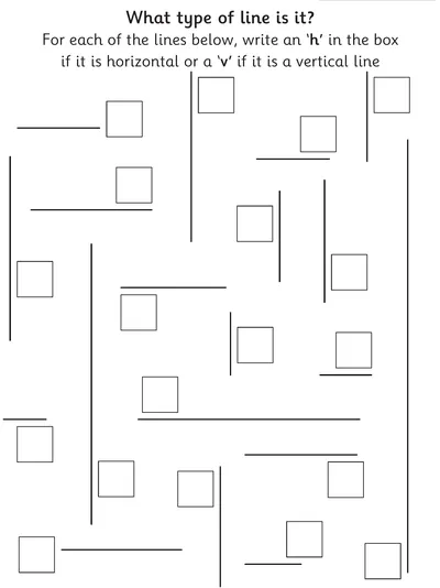 Identify Horizontal and Vertical Lines