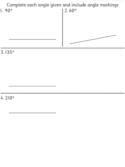 Drawing Different Sized Angles