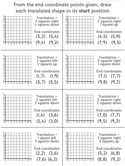 Draw Start Positions of Translated Shapes