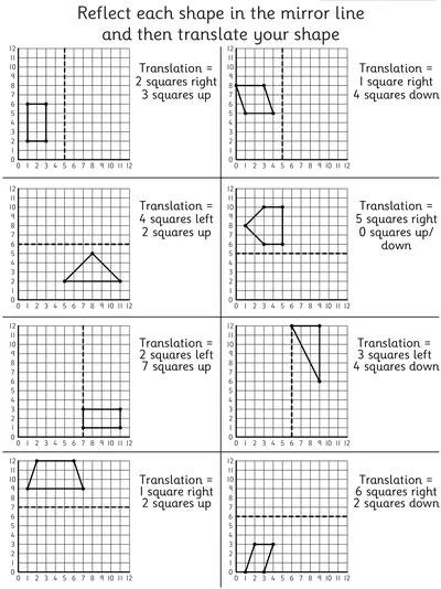 Reflect and Translate Shapes