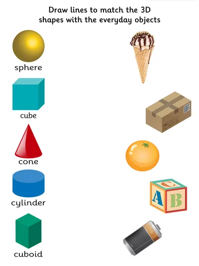 Recognise Common 3D Shapes