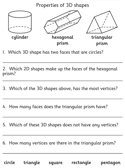 Properties of 3D Shapes
