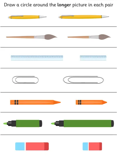 Comparing Lengths, Longer
