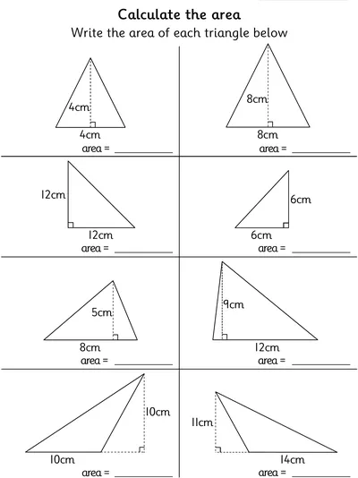 Calculating the Area of Triangles