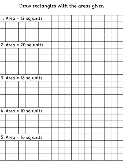 Draw Rectangles of a Given Area