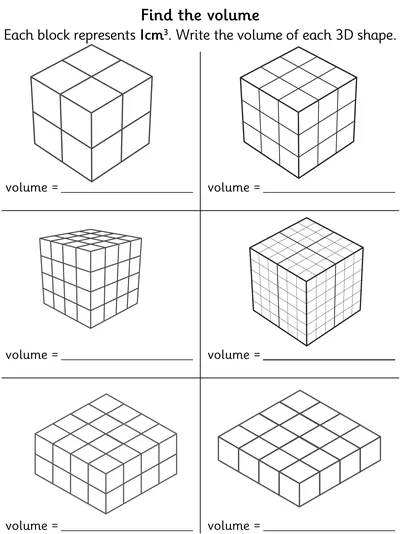 Find the Volume of Cubes and Cuboids
