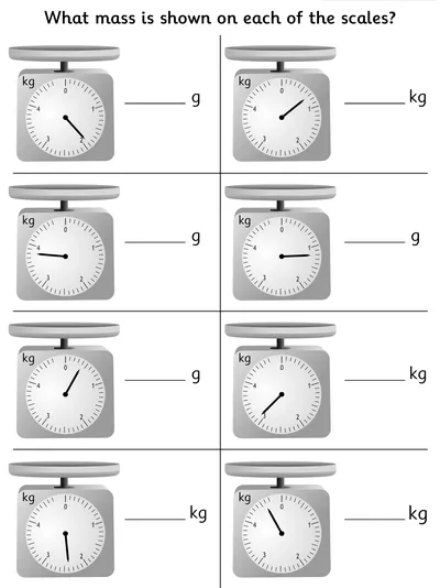 Read Scales, to Nearest 100g within 5kg
