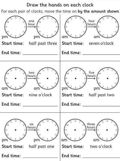Draw and Advance Times in Whole Hours