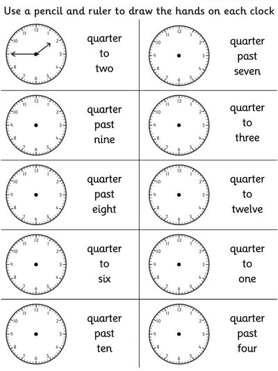 Record Times on Clocks, on the Quarter Hour 