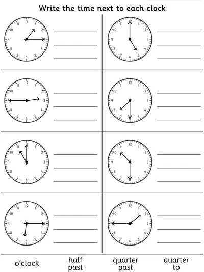 Record Times, On the Hour, Half Hour and Quarter Hour