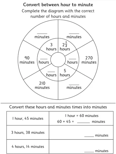Convert Between Hour to Minute