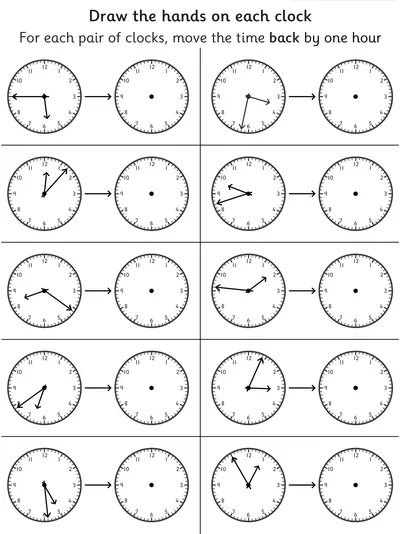 Read Times and Turn Back by One Hour