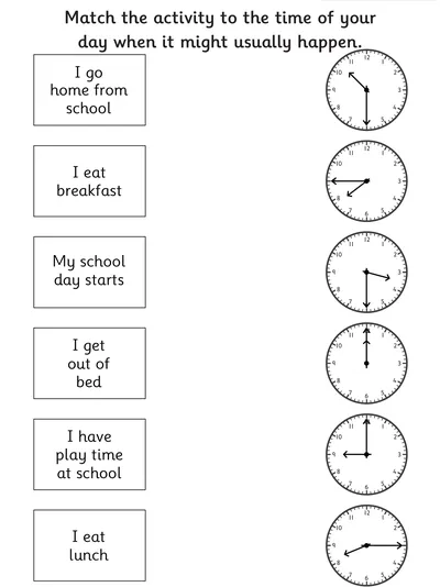 Matching Everyday Events and Times