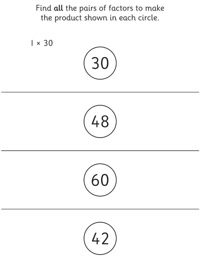 Exploring Factor Pairs