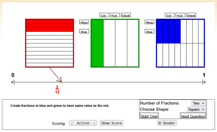 Equivalent Fractions Finder