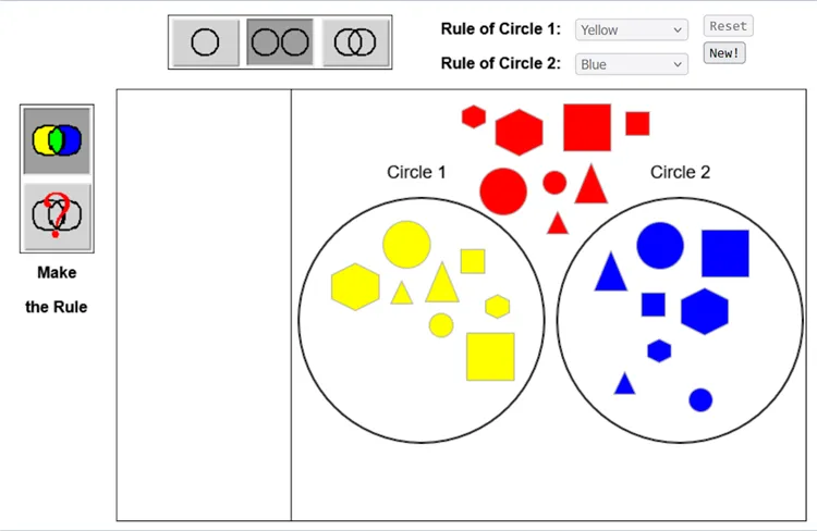 Venn Diagram Shape Sorter