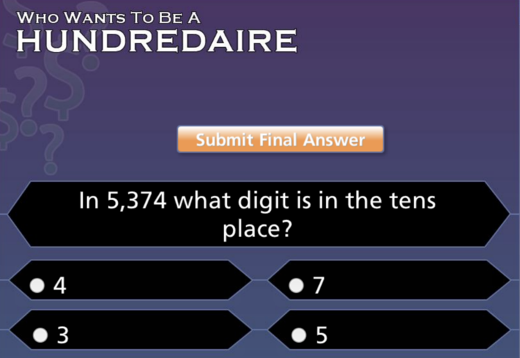 Place Value Millionaire