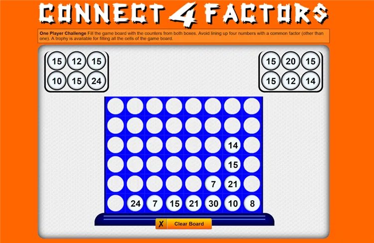 Connect 4 Factors