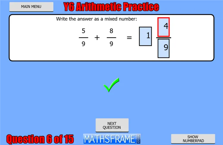 Year 6 Arithmetic Practice