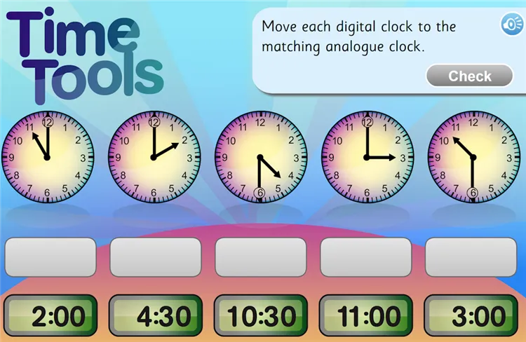 Time Tools - 12 hour to the half hour