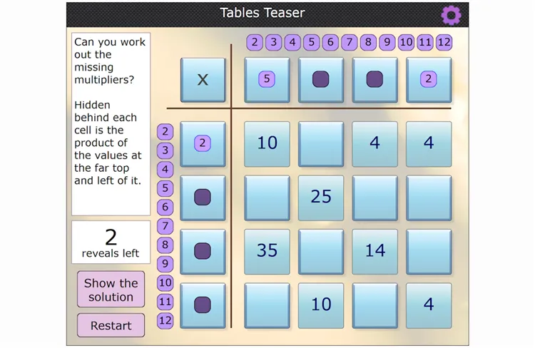 Tables Teaser