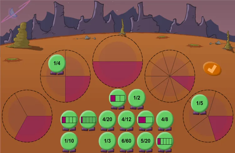 Triplets Equivalent Fractions