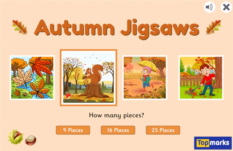 Featured Game: Autumn Jigsaws
